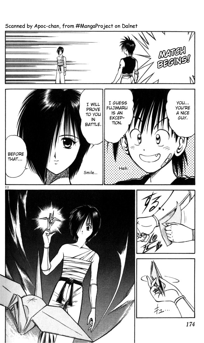 Flame of Recca Chapter 49 page 11 - Chapter 49: Kuu V (Saicho's Snowflake of Paper)