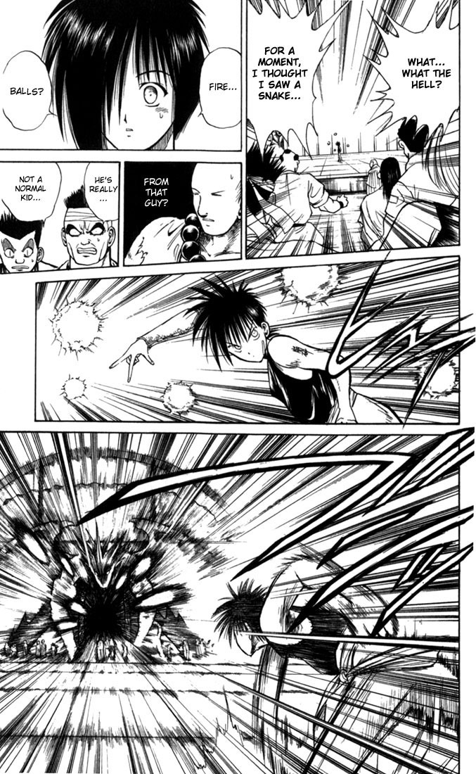Flame of Recca Chapter 49 page 16 - Chapter 49: Kuu V (Saicho's Snowflake of Paper)