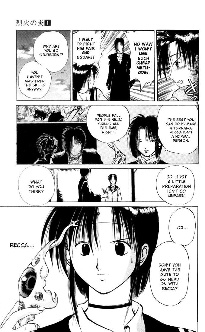 Flame of Recca Chapter 5 page 8 - Chapter 5: Fuujin