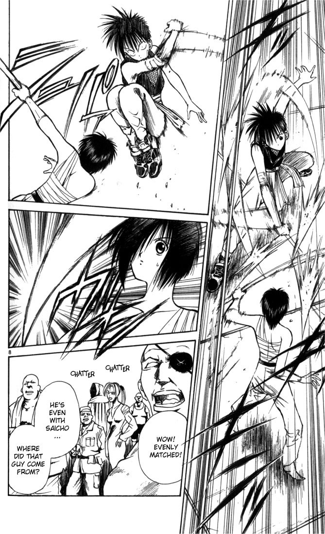 Flame of Recca Chapter 50 page 10 - Chapter 50: Kuu VI (Dancing Paper, the Battle for Honour)