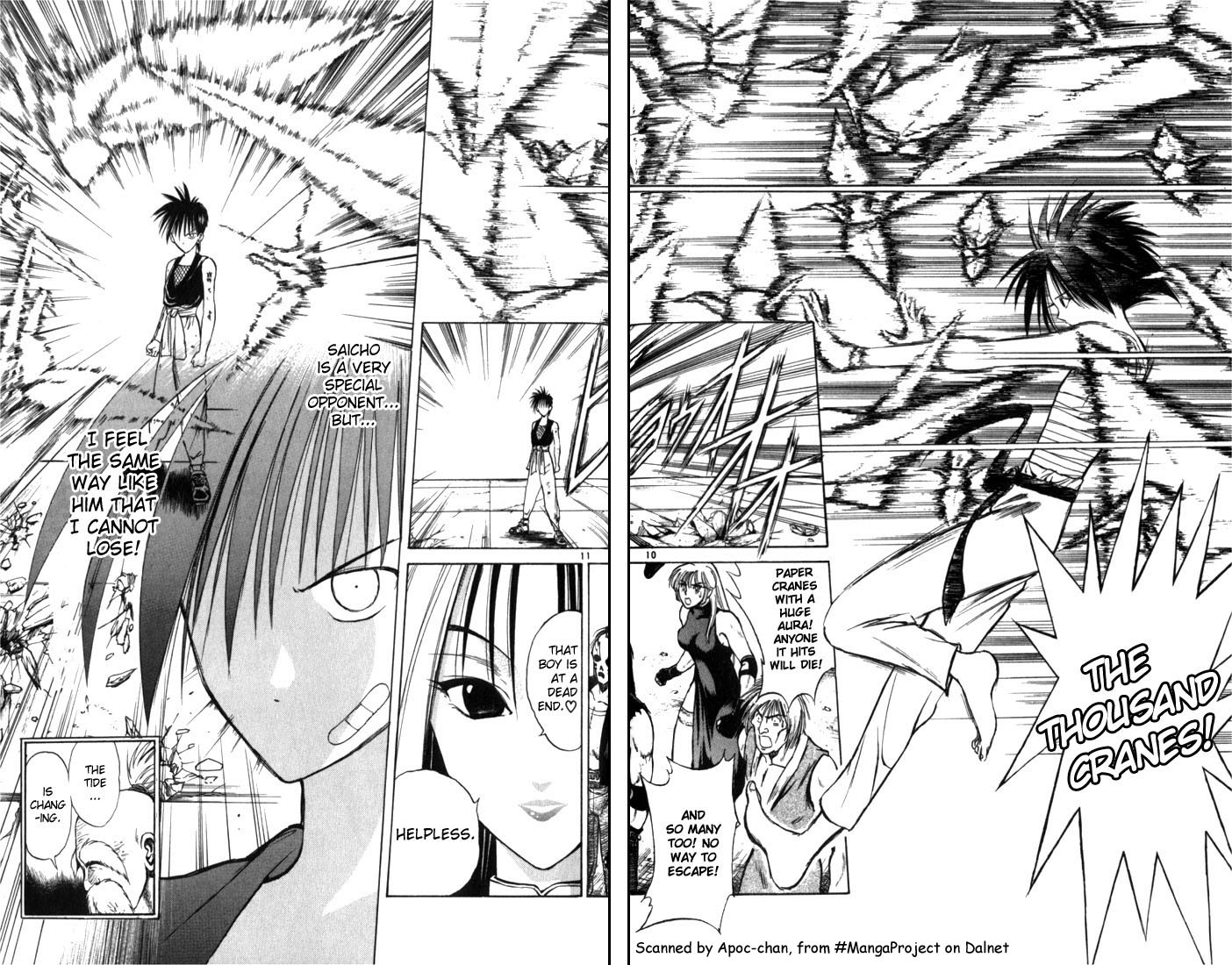 Flame of Recca Chapter 51 page 10 - Chapter 51: Kuu VII (Fireballs Aimed At Kuu)