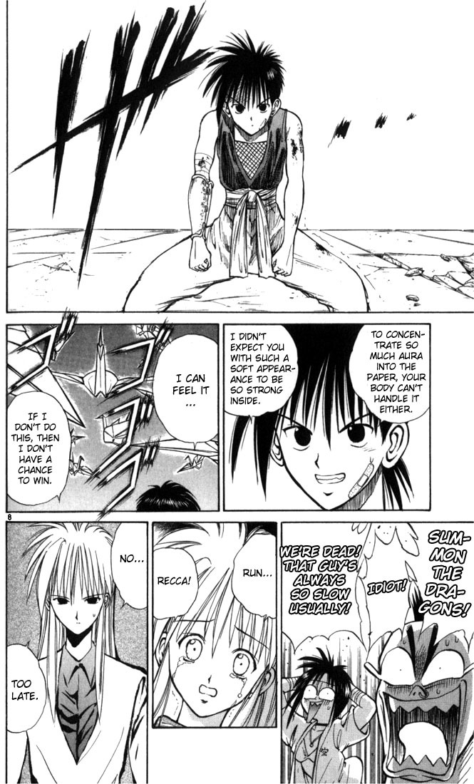Flame of Recca Chapter 51 page 8 - Chapter 51: Kuu VII (Fireballs Aimed At Kuu)