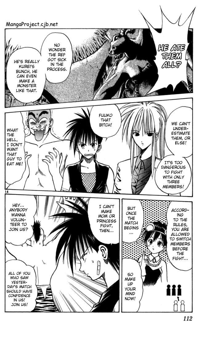Flame of Recca Chapter 55 page 14 - Chapter 55: The Person Who Should Be Here