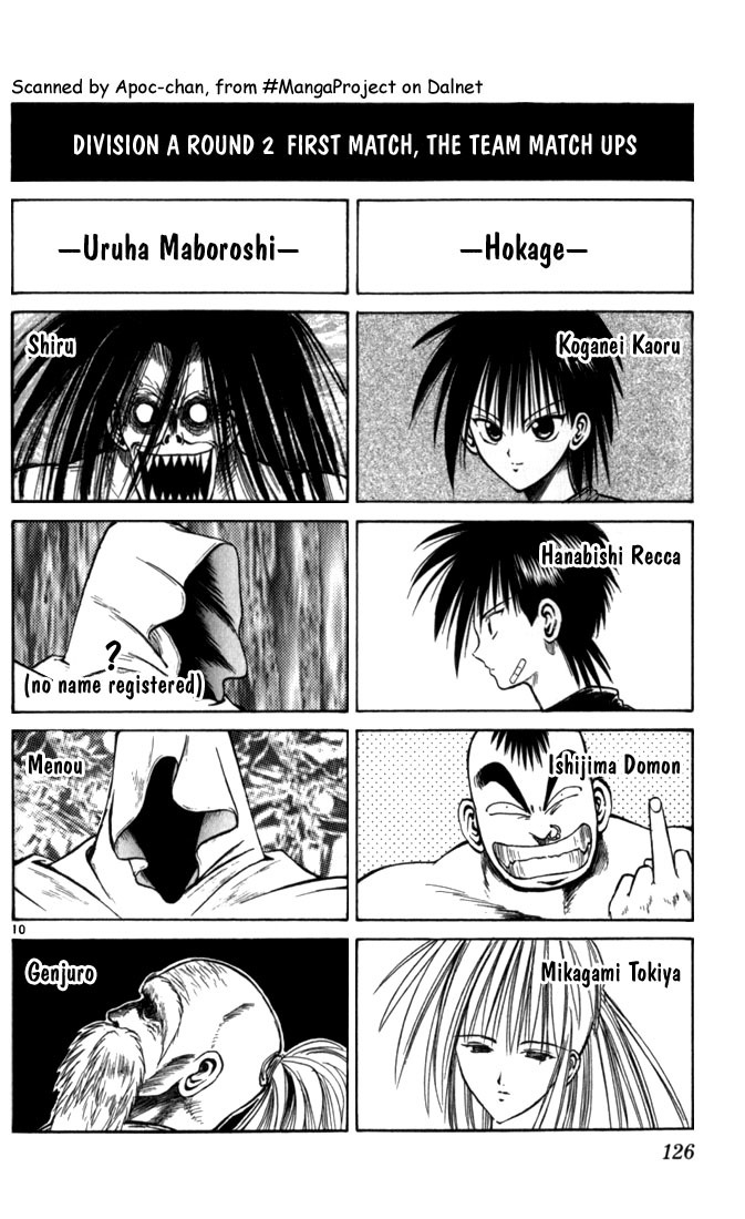 Flame of Recca Chapter 56 page 8 - Chapter 56: Feast of the Illusion Master I (Mark of a Traitor)