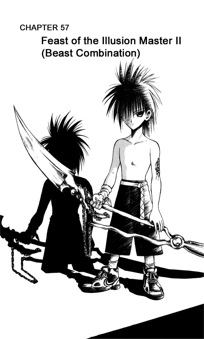 Flame of Recca Chapter 57 page 1 - Chapter 57: Feast of the Illusion Master II (Beast Combination)