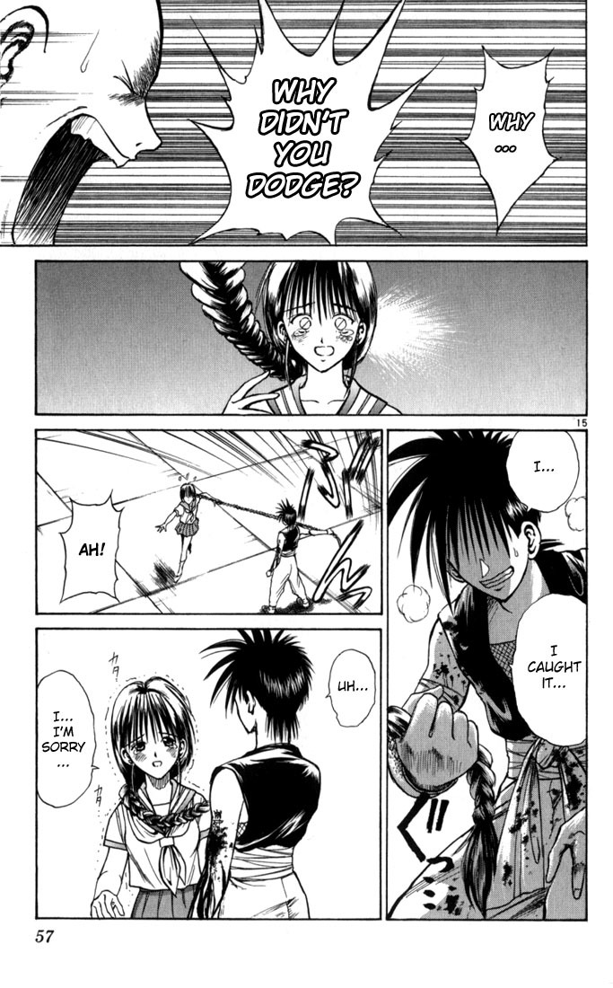 Flame of Recca Chapter 62 page 15 - Chapter 62: Feast of the Illusion Master VII (The Girl WIth Sorrow)