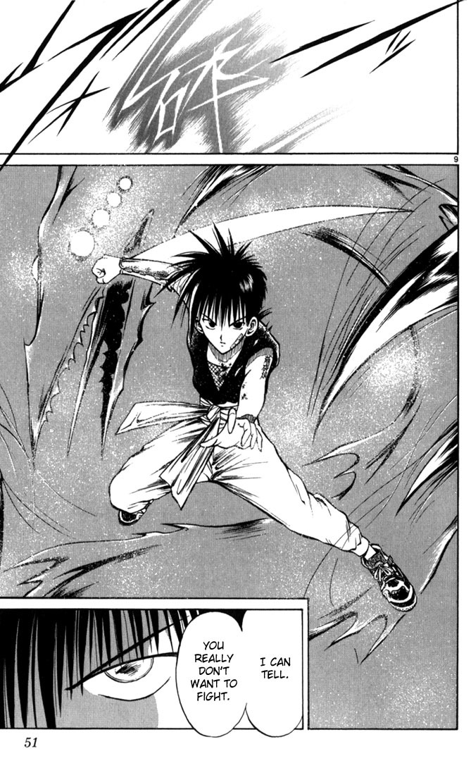 Flame of Recca Chapter 62 page 9 - Chapter 62: Feast of the Illusion Master VII (The Girl WIth Sorrow)