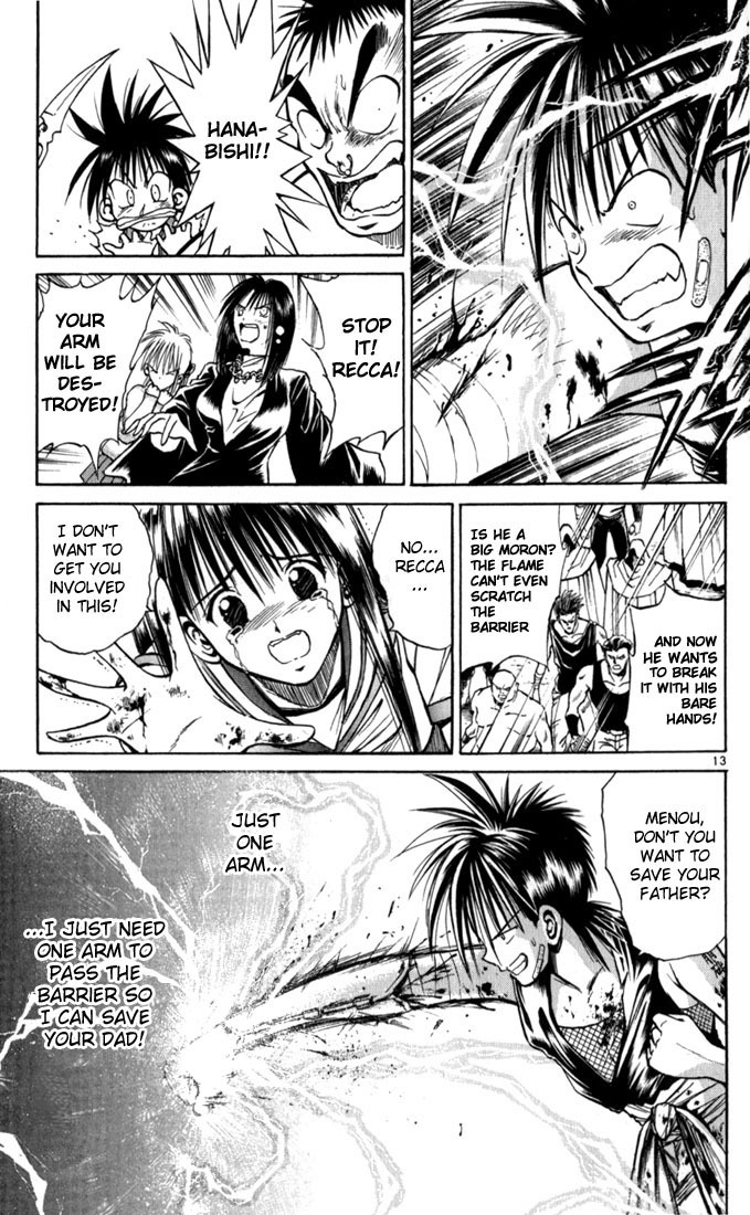 Flame of Recca Chapter 63 page 13 - Chapter 63: Feast of the Illusion Master VIII (A Human Timer)