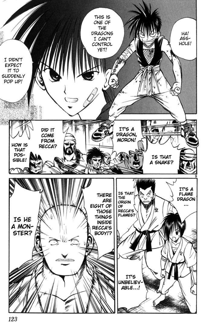 Flame of Recca Chapter 66 page 8 - Chapter 66: Feast of the Illusion Master XI (Shun En [instant flame])