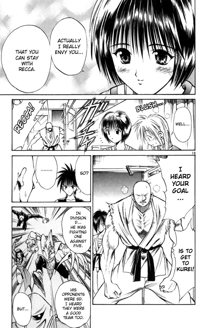 Flame of Recca Chapter 67 page 18 - Chapter 67: Feast of the Illusion Master XII (The Finale, Quarter Finals)