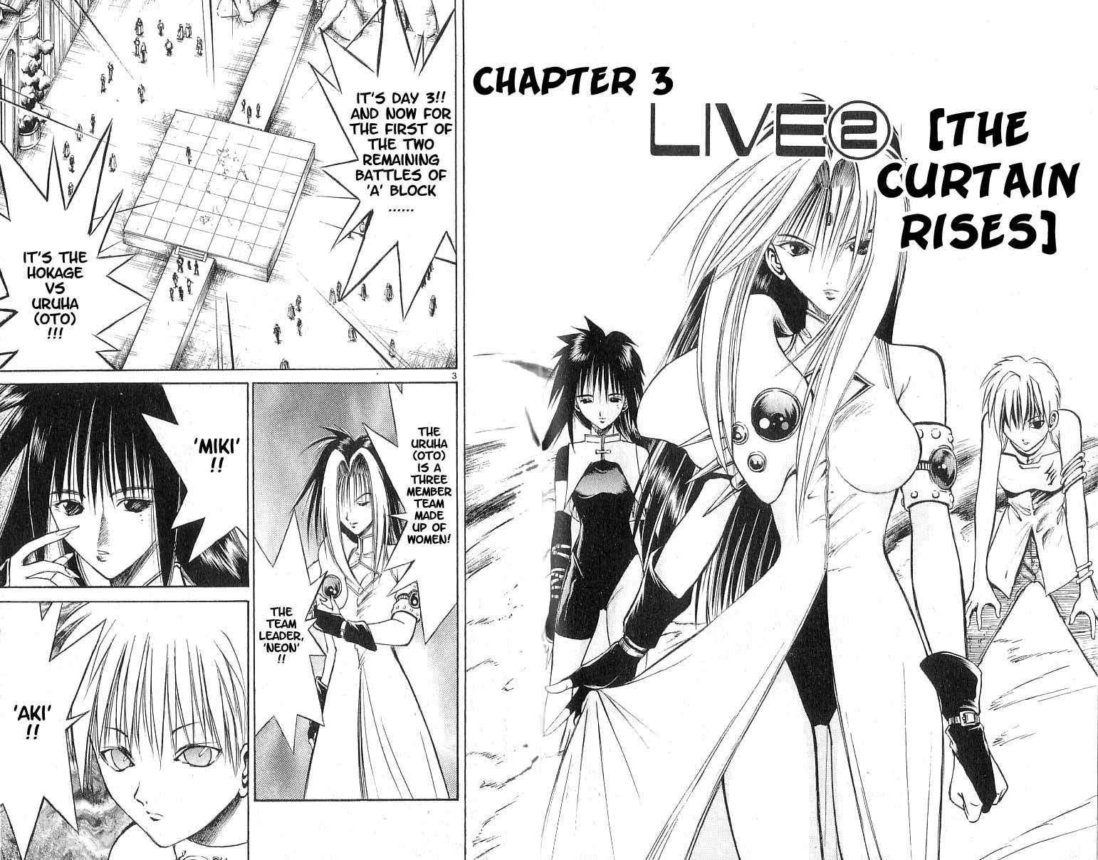 Flame of Recca Chapter 70 page 2 - Chapter 70: LIVE (2) (Opening)
