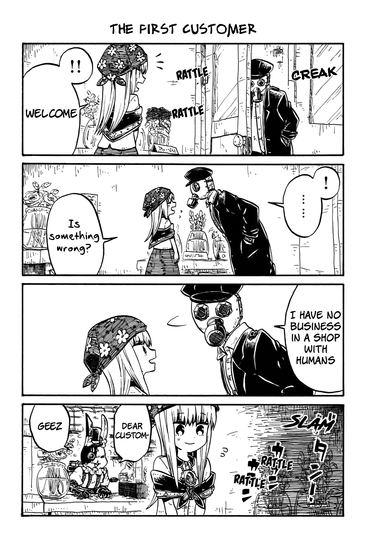 Flower Girl in Dystopia Chapter 64 page 1 - Chapter 64: The First Customer