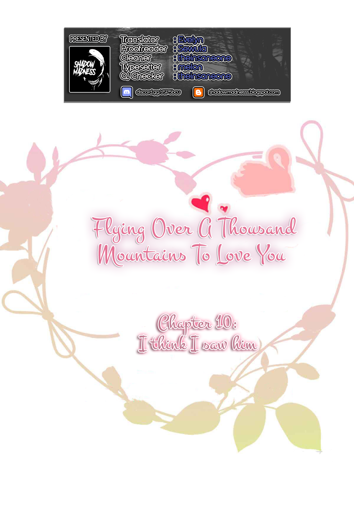 Flying Over a Thousand Mountains to Love You Chapter 10 page 1 - Chapter 10: I think I saw him