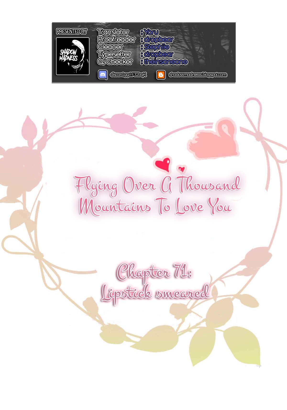 Flying Over a Thousand Mountains to Love You Chapter 71 page 1 - Chapter 71: Lipstick smeared