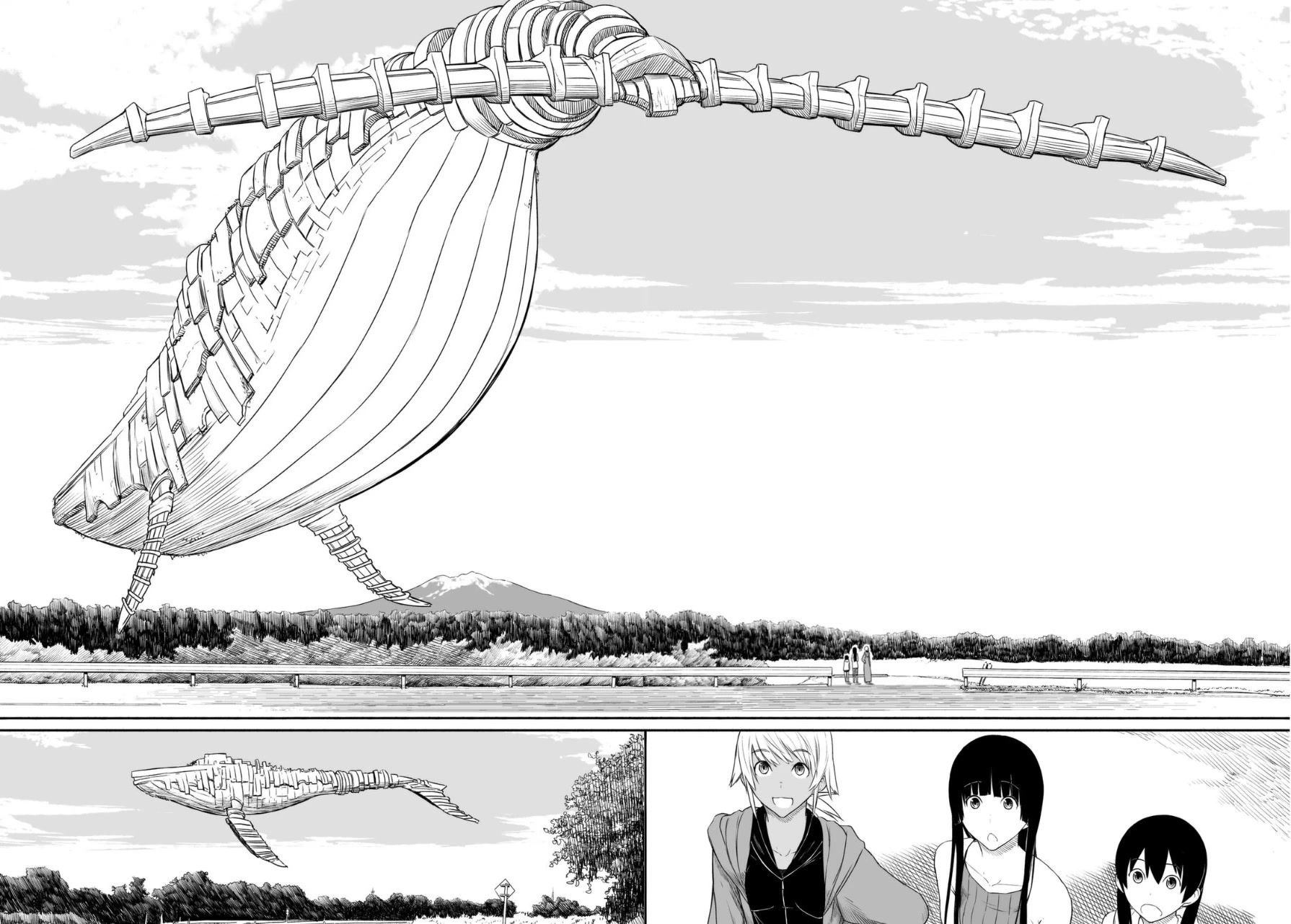 Flying Witch (ISHIZUKA Chihiro) Chapter 17 page 12 - Chapter 17: The Paperboy and the Whale