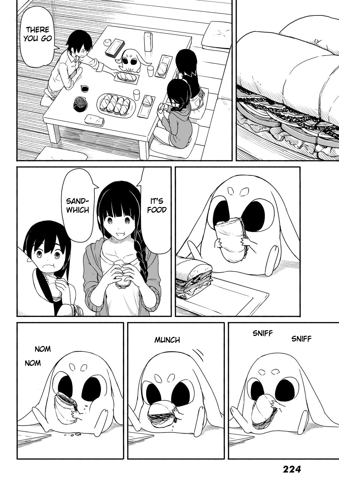 Flying Witch (ISHIZUKA Chihiro) Chapter 24 page 12 - Chapter 24: A Rabbit's Handstand