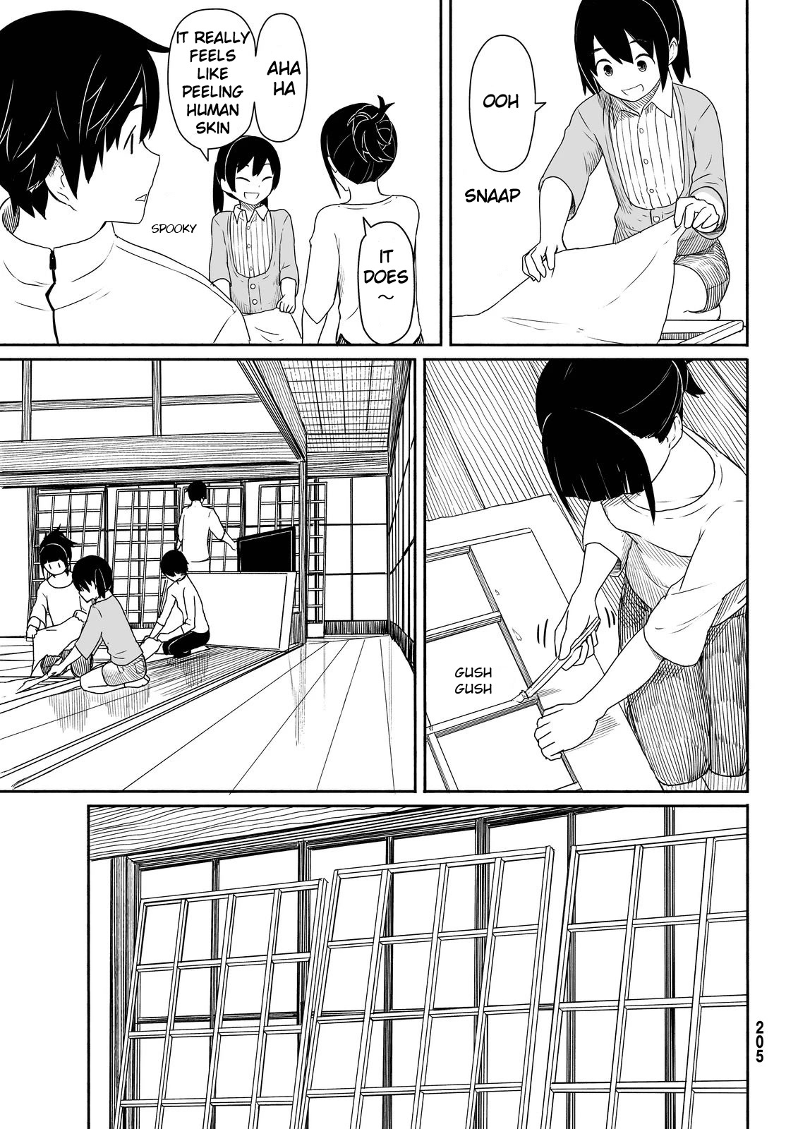 Flying Witch (ISHIZUKA Chihiro) Chapter 25 page 19 - Chapter 25: The paper walls have cats and butterflies