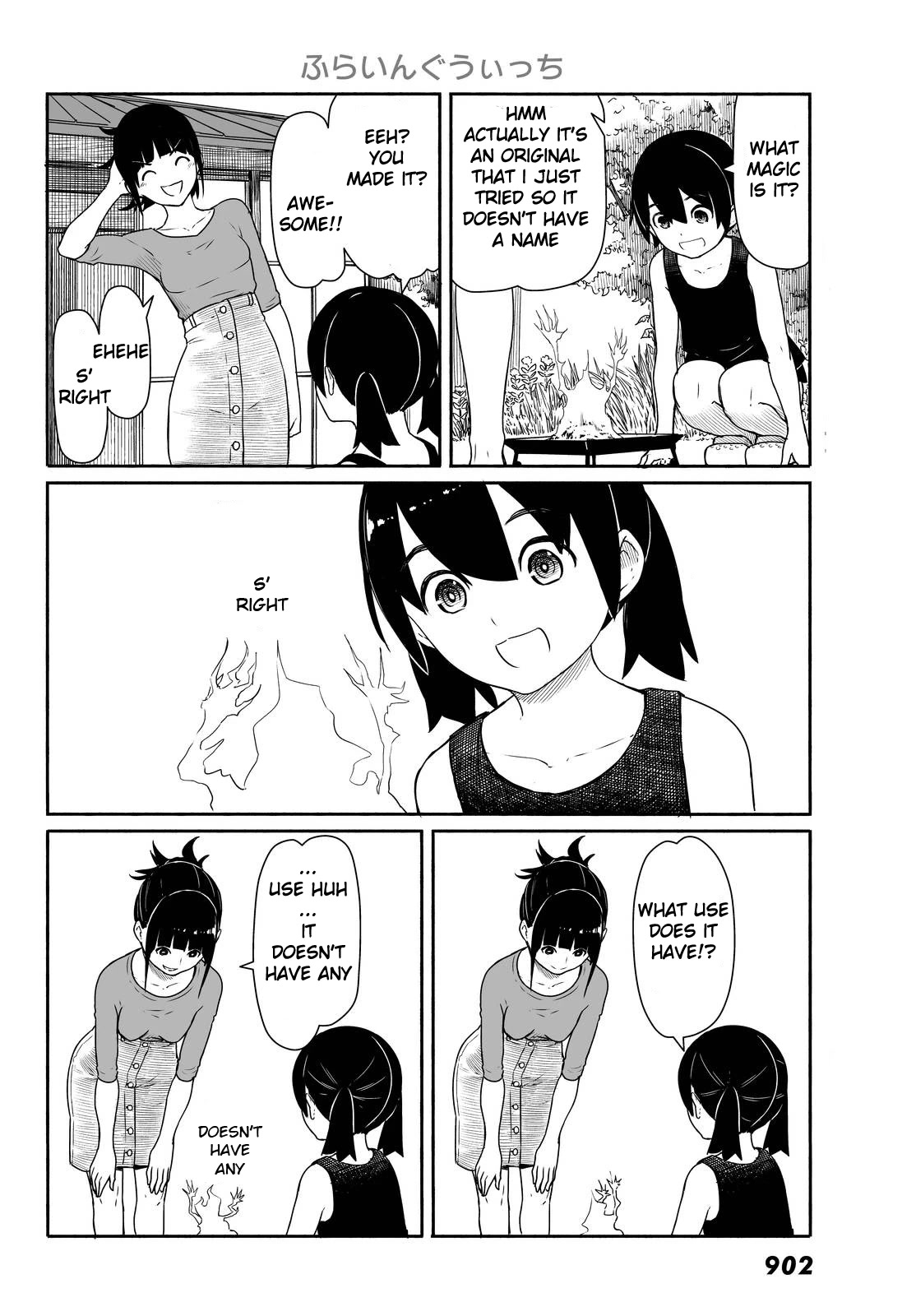 Flying Witch (ISHIZUKA Chihiro) Chapter 30 page 4 - Chapter 30: Backyard Magician