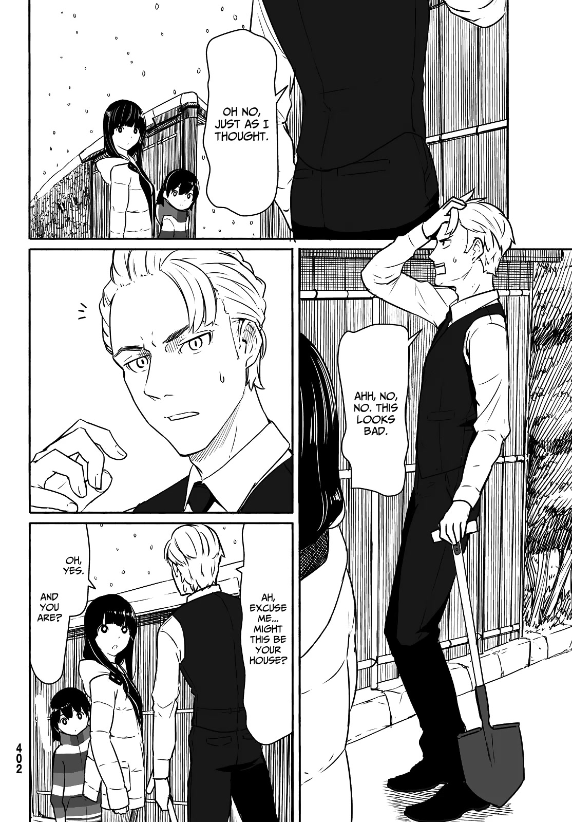 Flying Witch (ISHIZUKA Chihiro) Chapter 32 page 12 - Chapter 32: Heaven and Earth, winter and summer, snow and ink