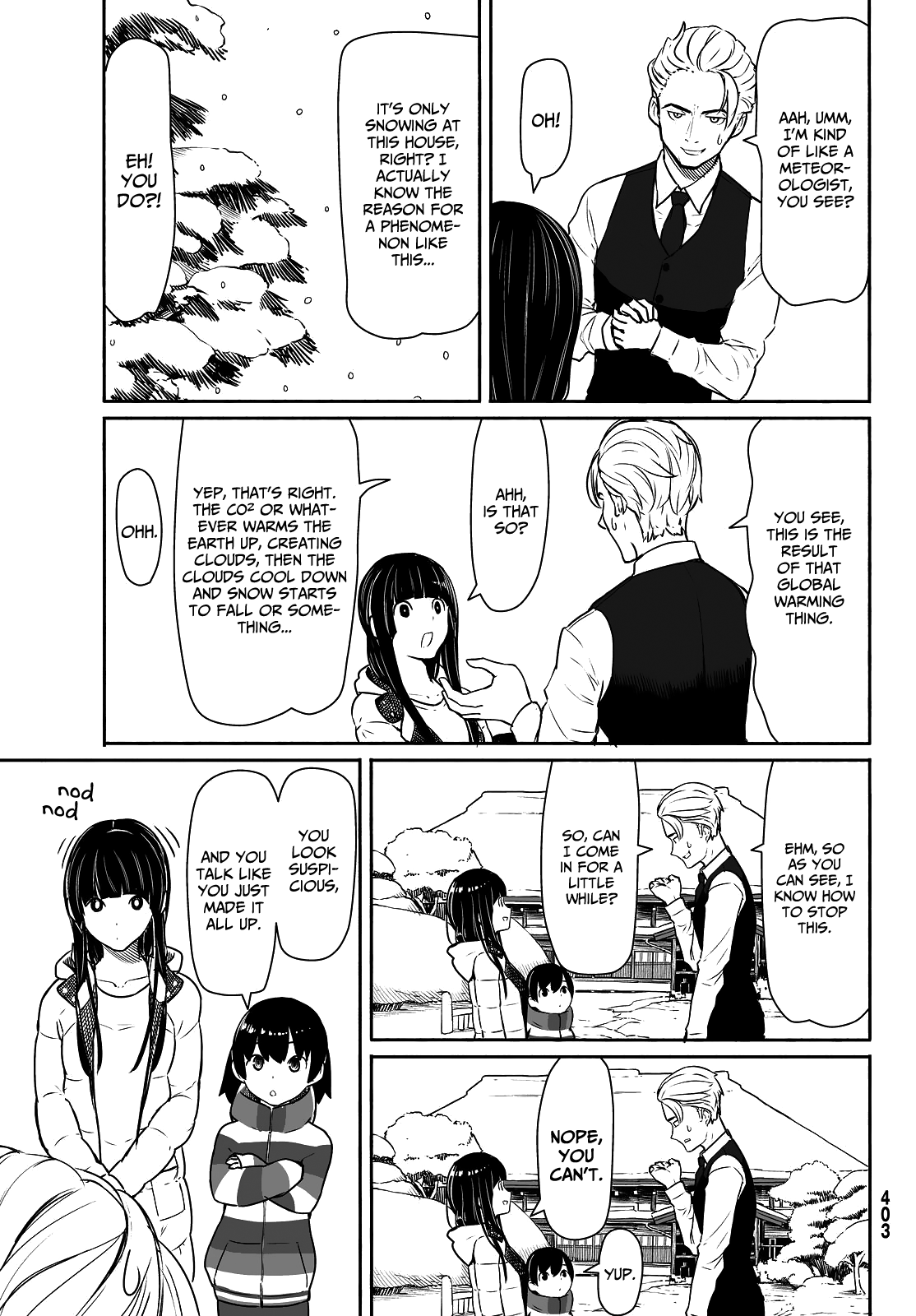 Flying Witch (ISHIZUKA Chihiro) Chapter 32 page 13 - Chapter 32: Heaven and Earth, winter and summer, snow and ink
