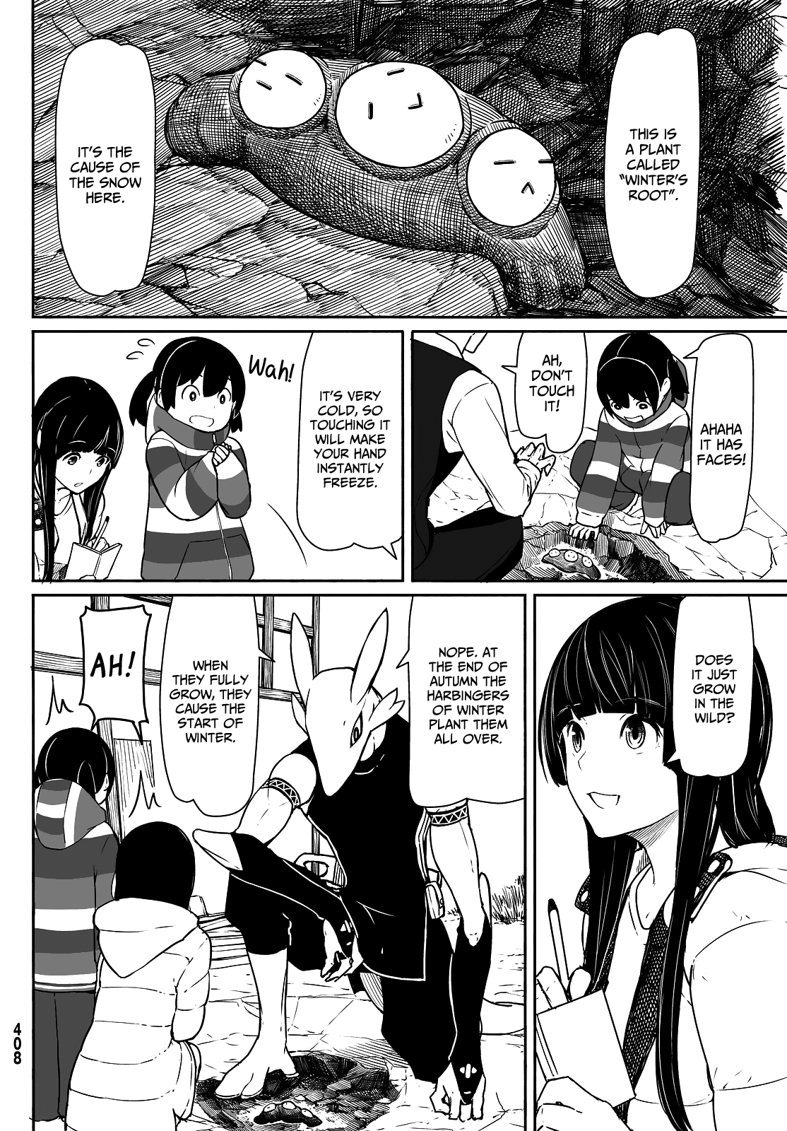 Flying Witch (ISHIZUKA Chihiro) Chapter 32 page 18 - Chapter 32: Heaven and Earth, winter and summer, snow and ink
