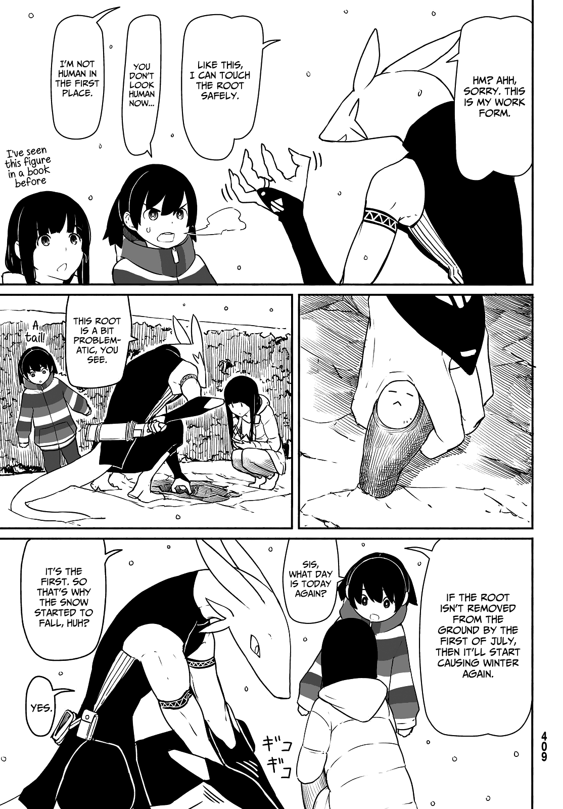 Flying Witch (ISHIZUKA Chihiro) Chapter 32 page 19 - Chapter 32: Heaven and Earth, winter and summer, snow and ink