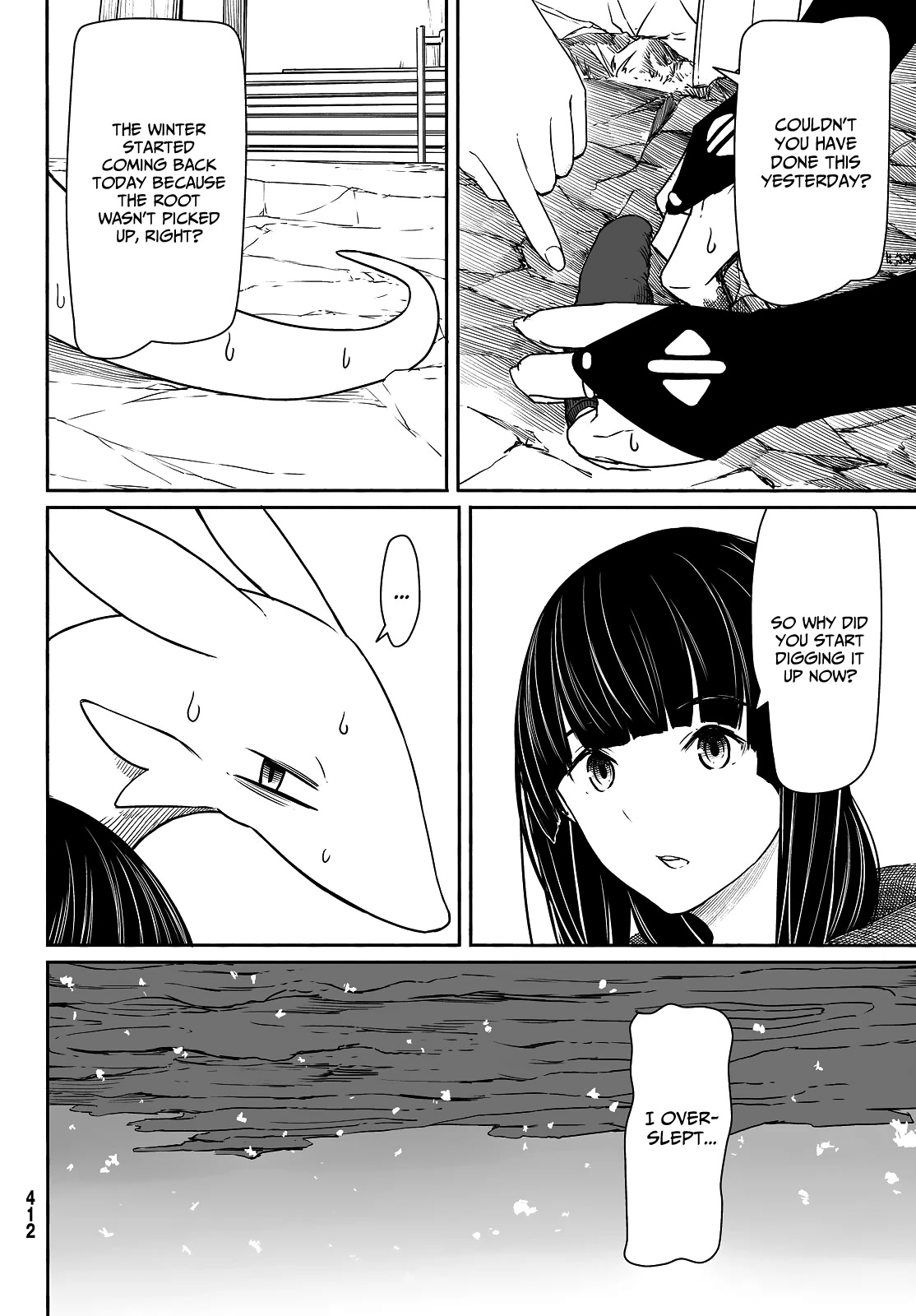 Flying Witch (ISHIZUKA Chihiro) Chapter 32 page 22 - Chapter 32: Heaven and Earth, winter and summer, snow and ink