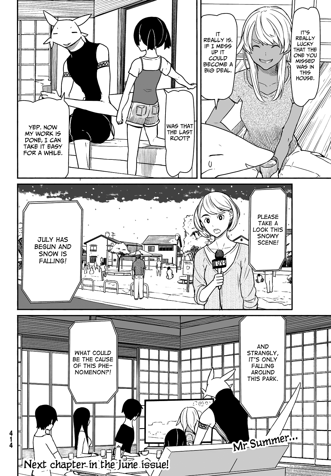 Flying Witch (ISHIZUKA Chihiro) Chapter 32 page 24 - Chapter 32: Heaven and Earth, winter and summer, snow and ink