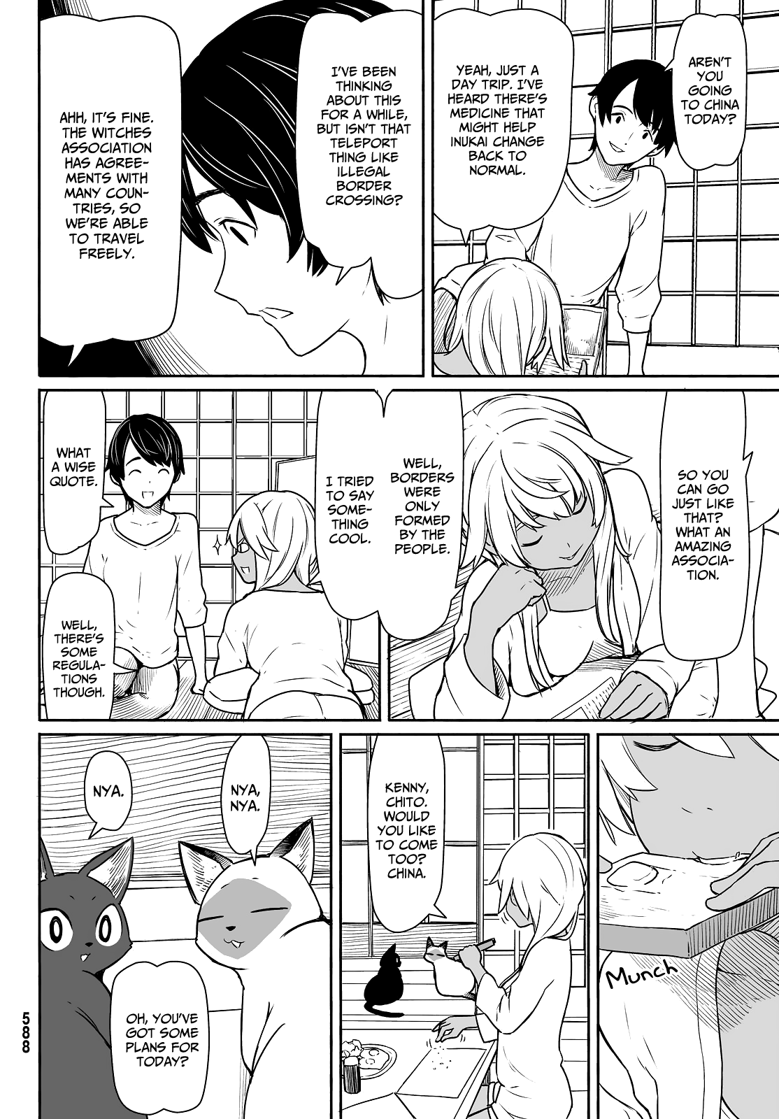 Flying Witch (ISHIZUKA Chihiro) Chapter 33 page 8 - Chapter 33: Continue to nap, even if cats appear