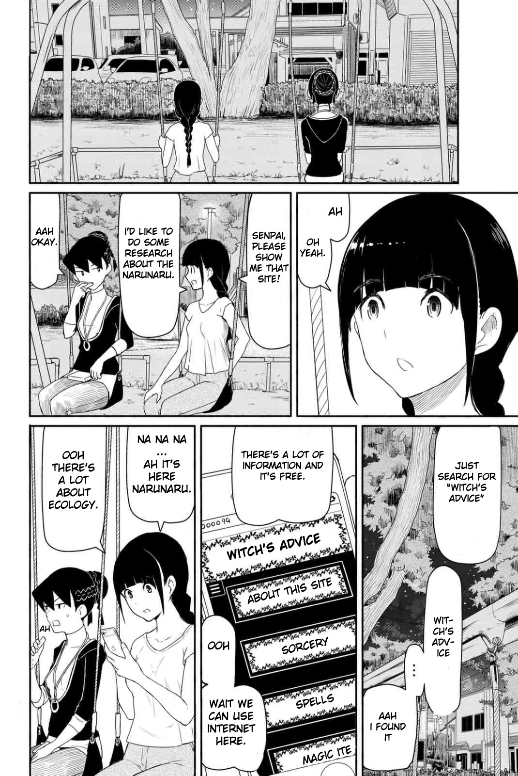 Flying Witch (ISHIZUKA Chihiro) Chapter 36 page 24 - Chapter 36: The narunaru's precious feeding grounds and catching method