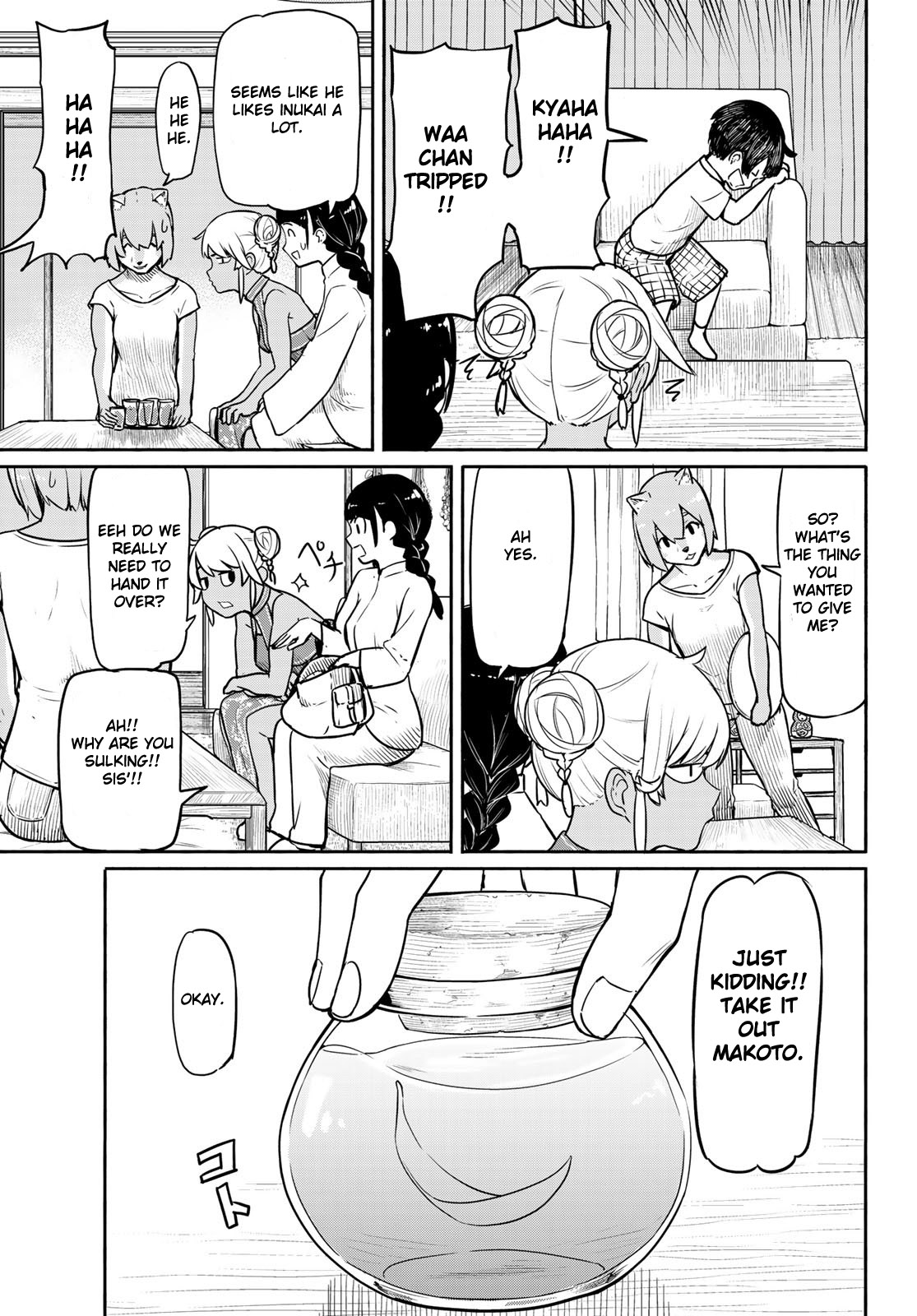 Flying Witch (ISHIZUKA Chihiro) Chapter 39 page 17 - Chapter 39: The dog cuts the nephew's grass