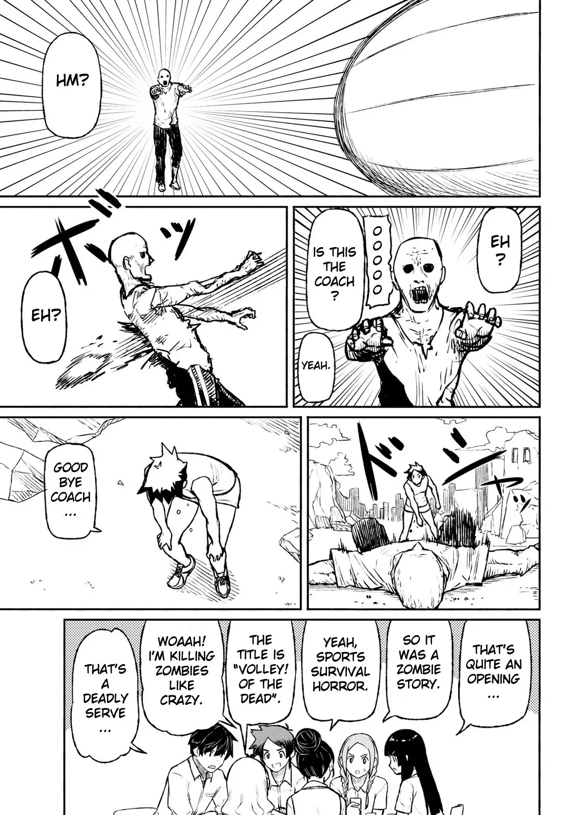 Flying Witch (ISHIZUKA Chihiro) Chapter 48 page 15 - Chapter 48: Summer's beginning, volleyball corpses