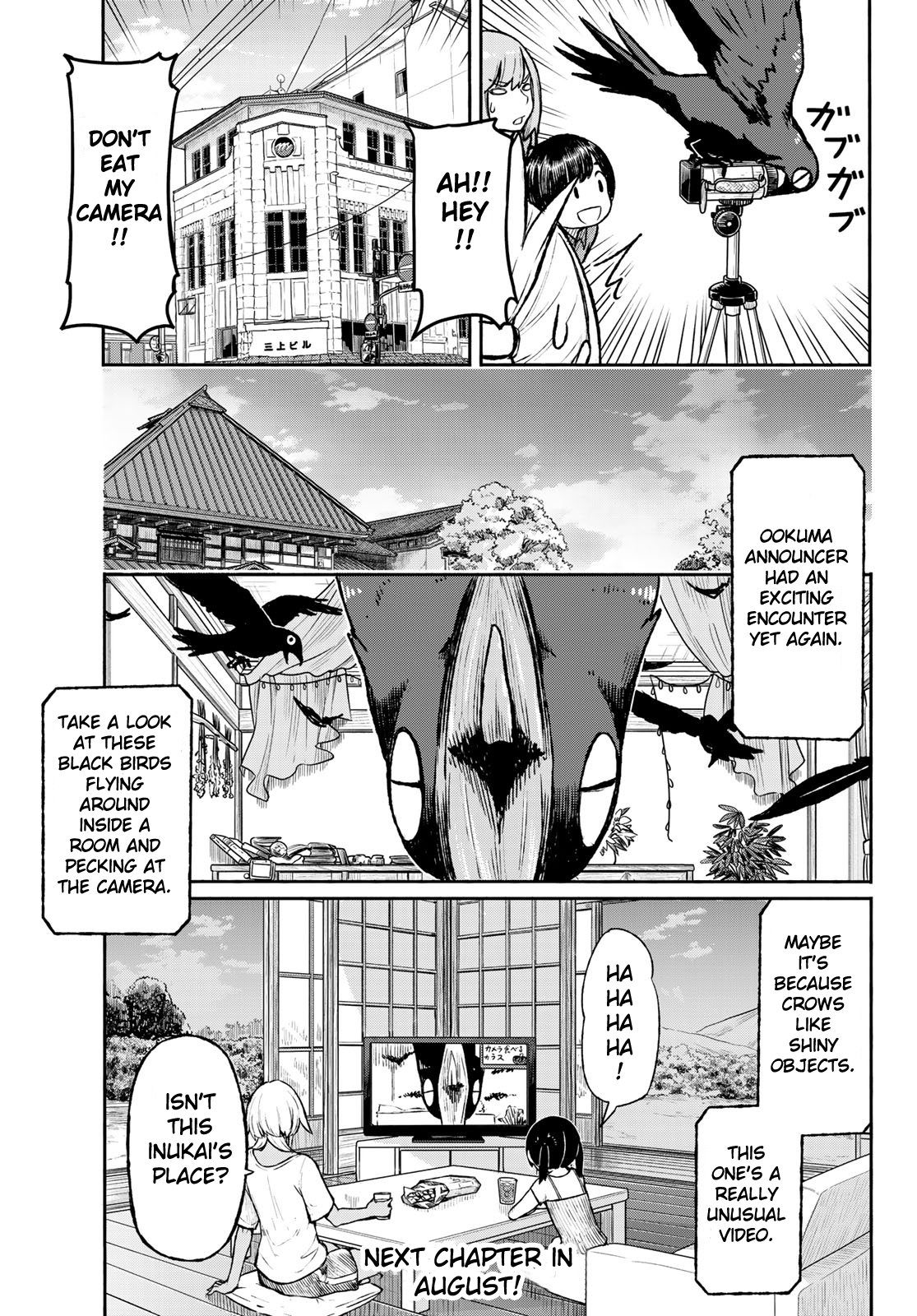 Flying Witch (ISHIZUKA Chihiro) Chapter 49 page 24 - Chapter 49: The camera falls out of the crow's mouth