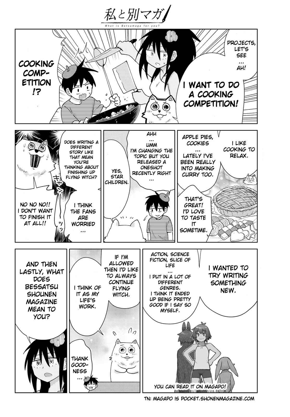 Flying Witch (ISHIZUKA Chihiro) Chapter 53.5 page 7 - Chapter 53.5: Special: Interview with Ishizuka Chihiro