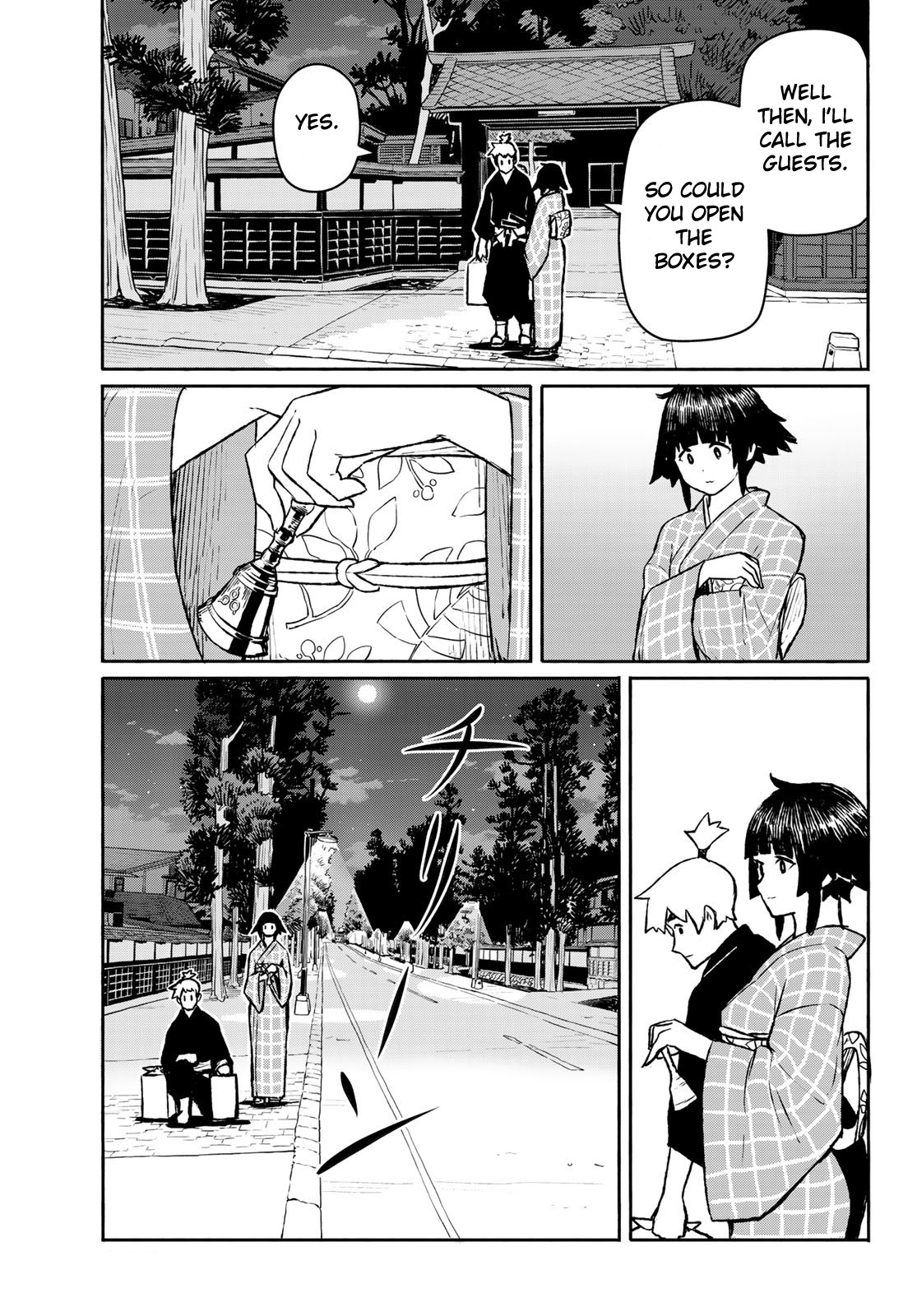 Flying Witch (ISHIZUKA Chihiro) Chapter 54 page 13 - Chapter 54: The two deva kings are gourmets