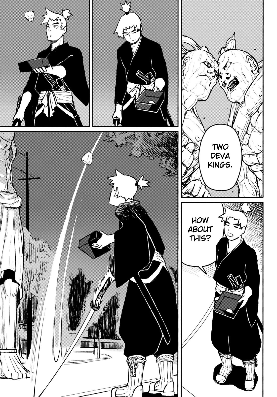 Flying Witch (ISHIZUKA Chihiro) Chapter 54 page 25 - Chapter 54: The two deva kings are gourmets