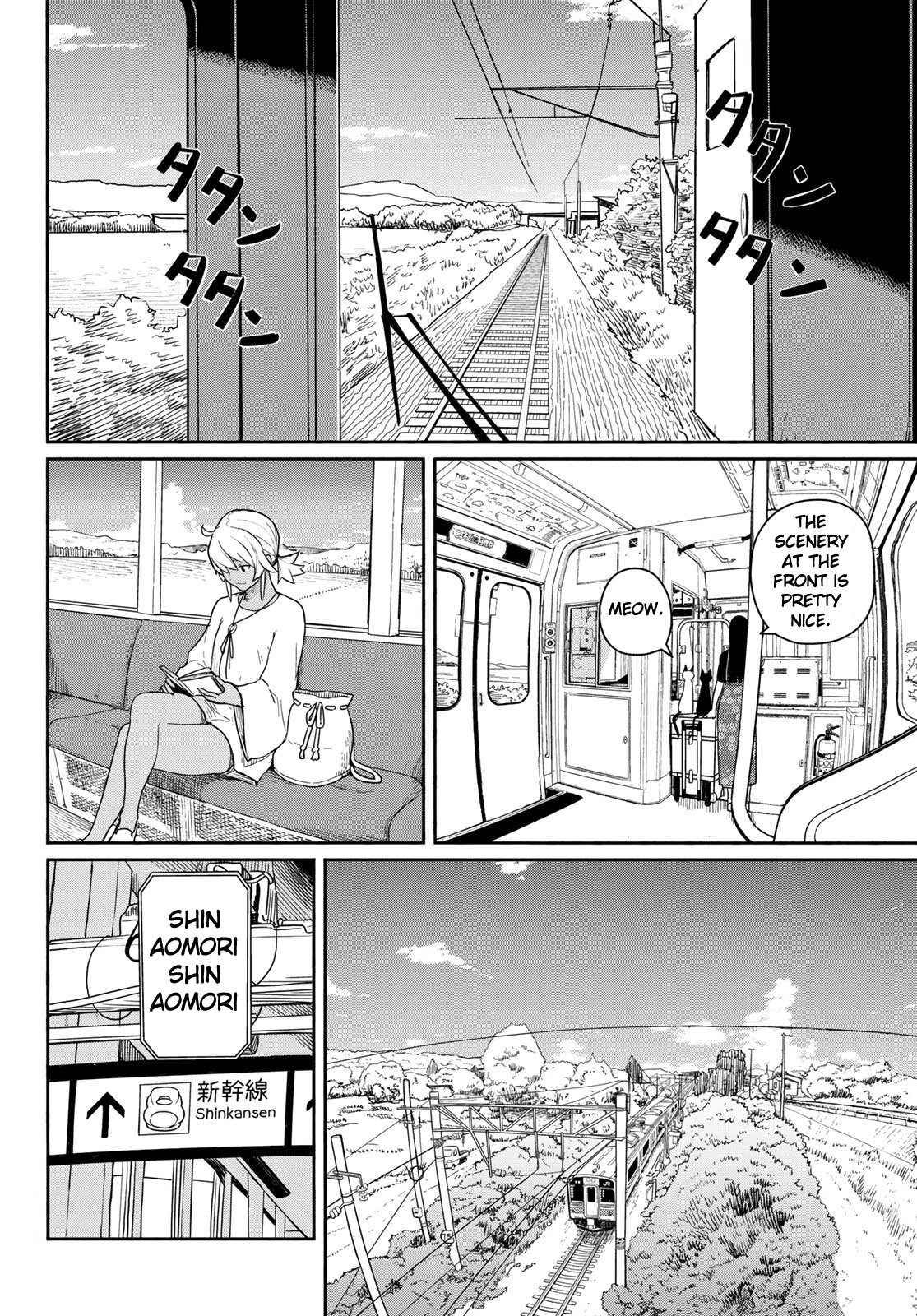 Flying Witch (ISHIZUKA Chihiro) Chapter 57 page 10 - Chapter 57: Fellow travelers, compassion for the cats