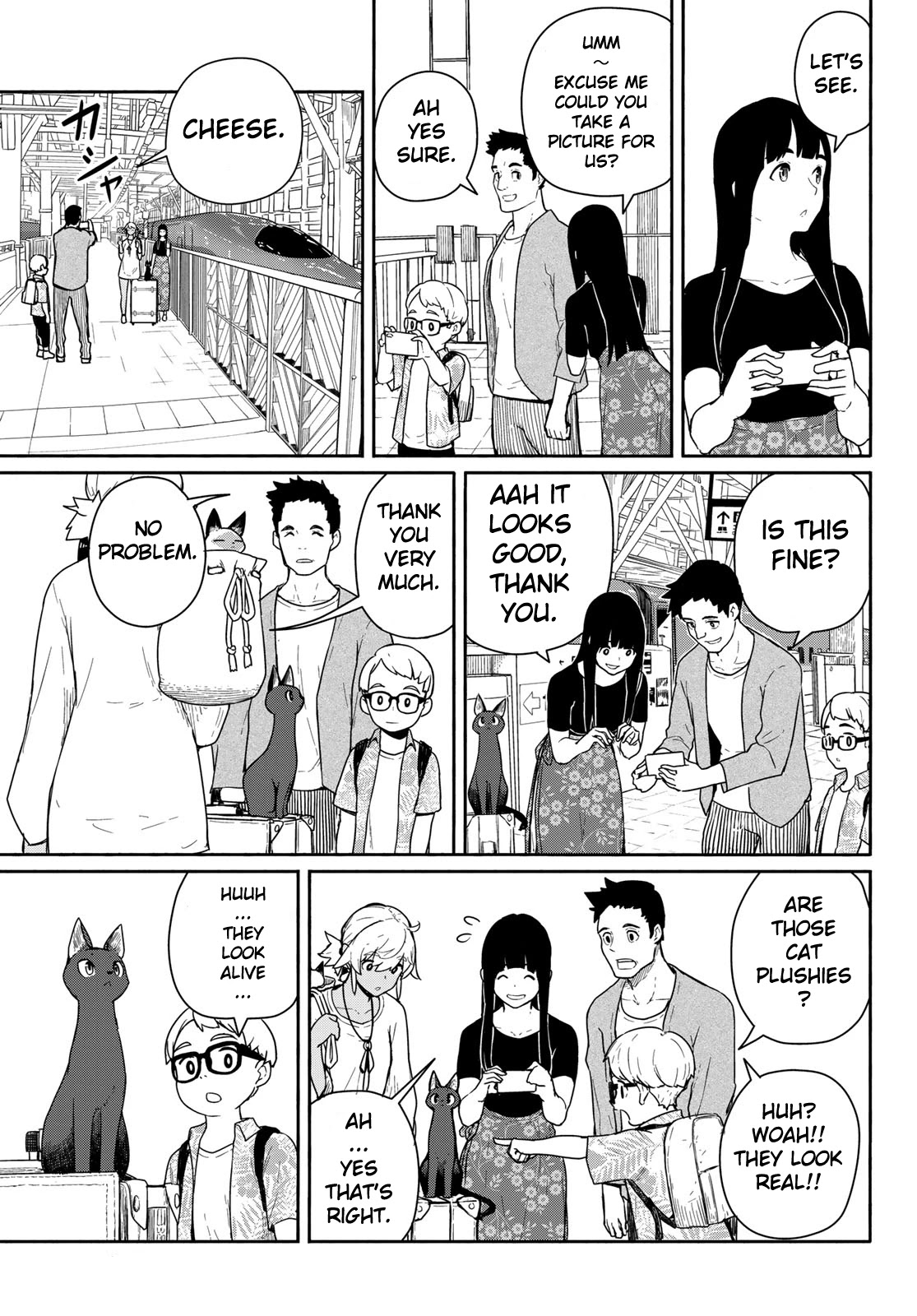 Flying Witch (ISHIZUKA Chihiro) Chapter 57 page 13 - Chapter 57: Fellow travelers, compassion for the cats