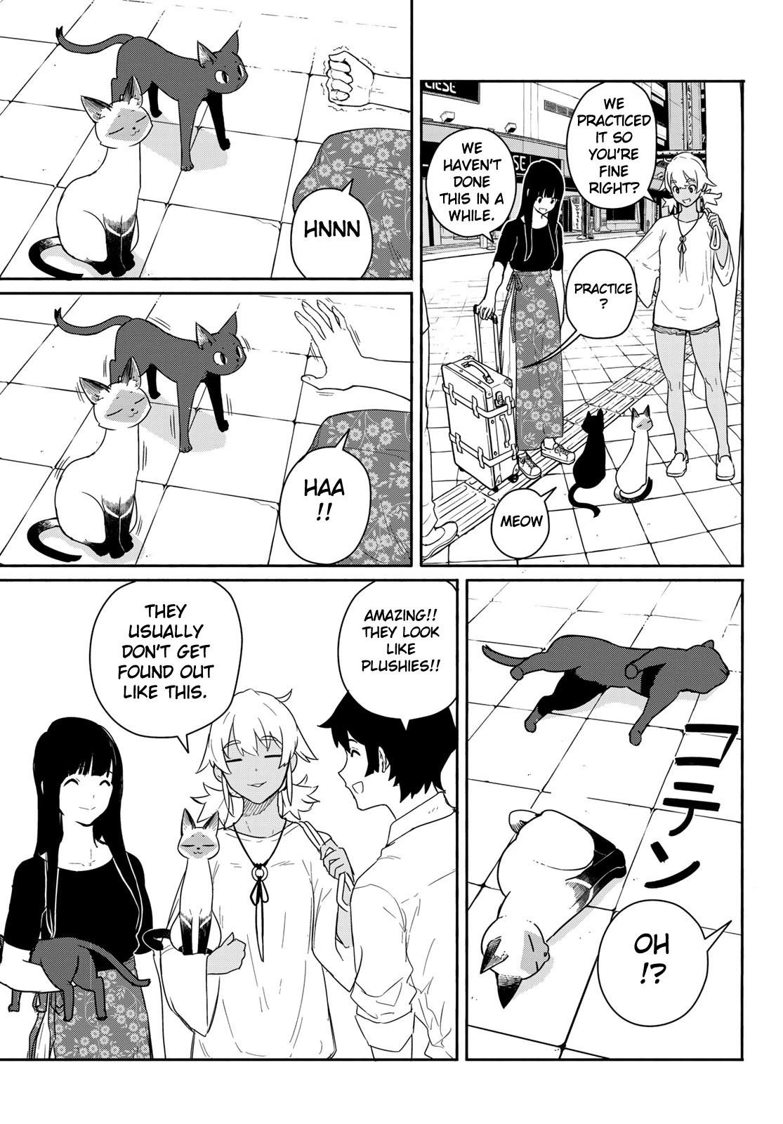 Flying Witch (ISHIZUKA Chihiro) Chapter 57 page 5 - Chapter 57: Fellow travelers, compassion for the cats