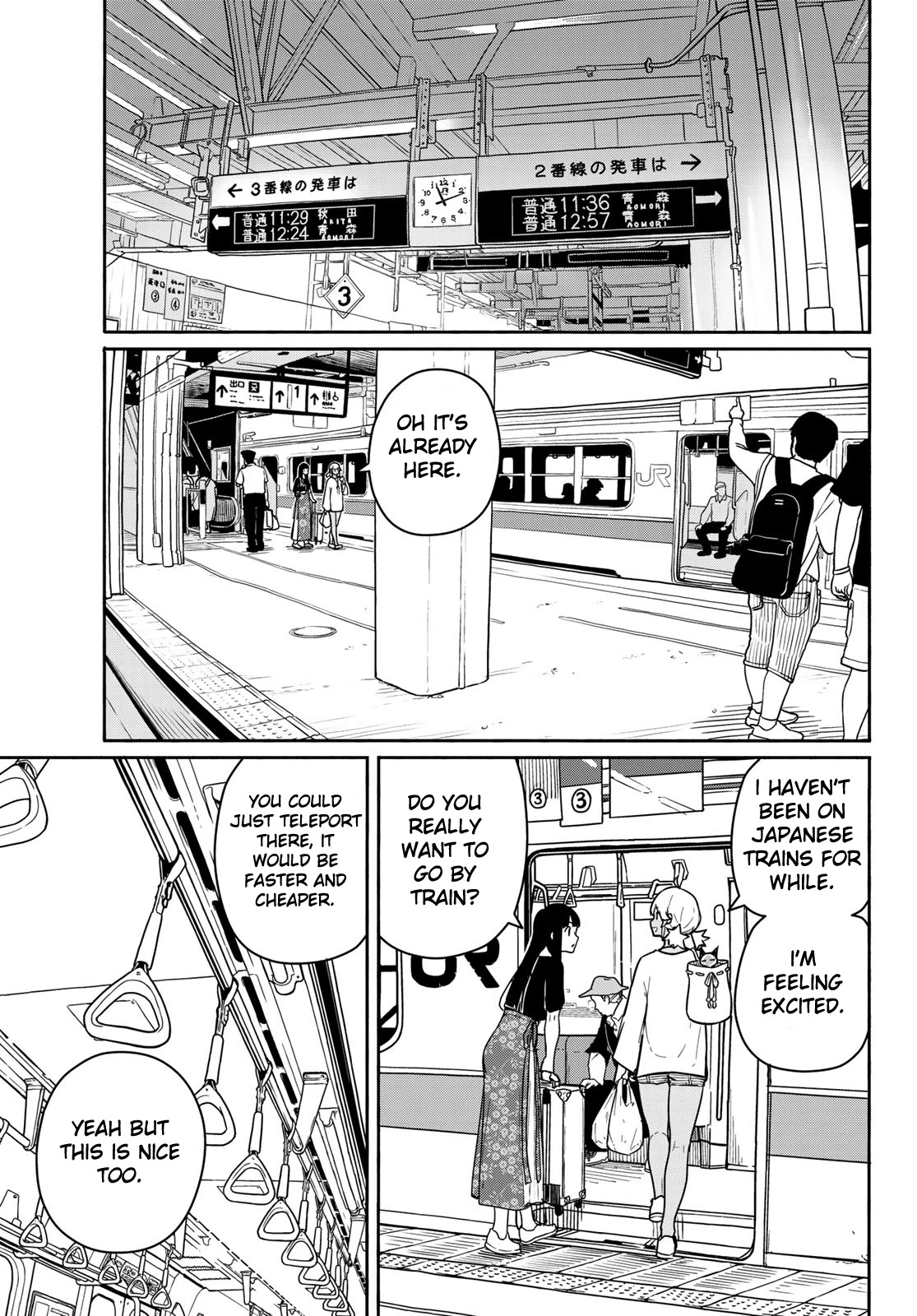 Flying Witch (ISHIZUKA Chihiro) Chapter 57 page 7 - Chapter 57: Fellow travelers, compassion for the cats