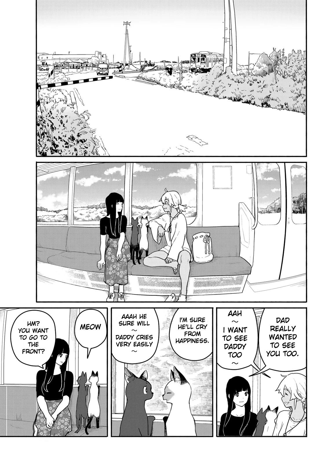 Flying Witch (ISHIZUKA Chihiro) Chapter 57 page 9 - Chapter 57: Fellow travelers, compassion for the cats