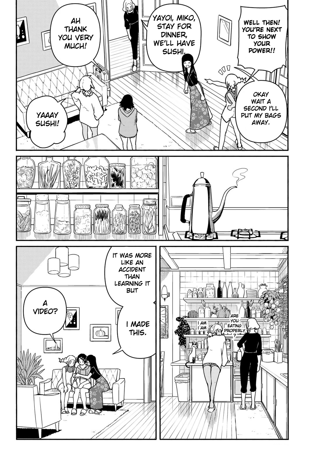 Flying Witch (ISHIZUKA Chihiro) Chapter 58 page 16 - Chapter 58: Family reunion after 4 months, multiplying best friend