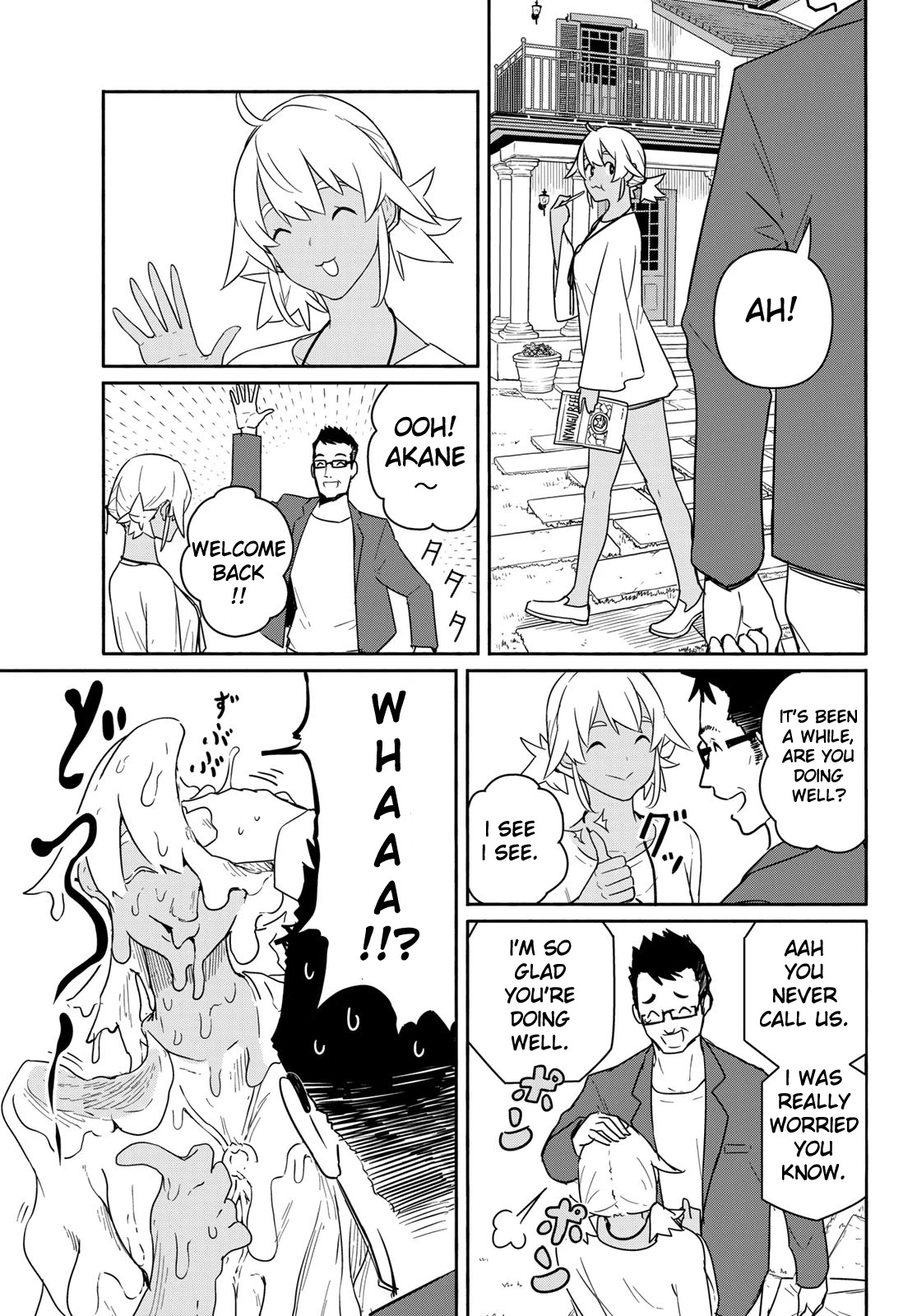 Flying Witch (ISHIZUKA Chihiro) Chapter 58 page 21 - Chapter 58: Family reunion after 4 months, multiplying best friend