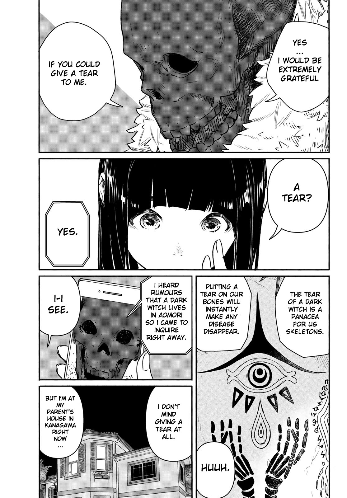 Flying Witch (ISHIZUKA Chihiro) Chapter 63 page 11 - Chapter 63: Opening a hole, balming the bones