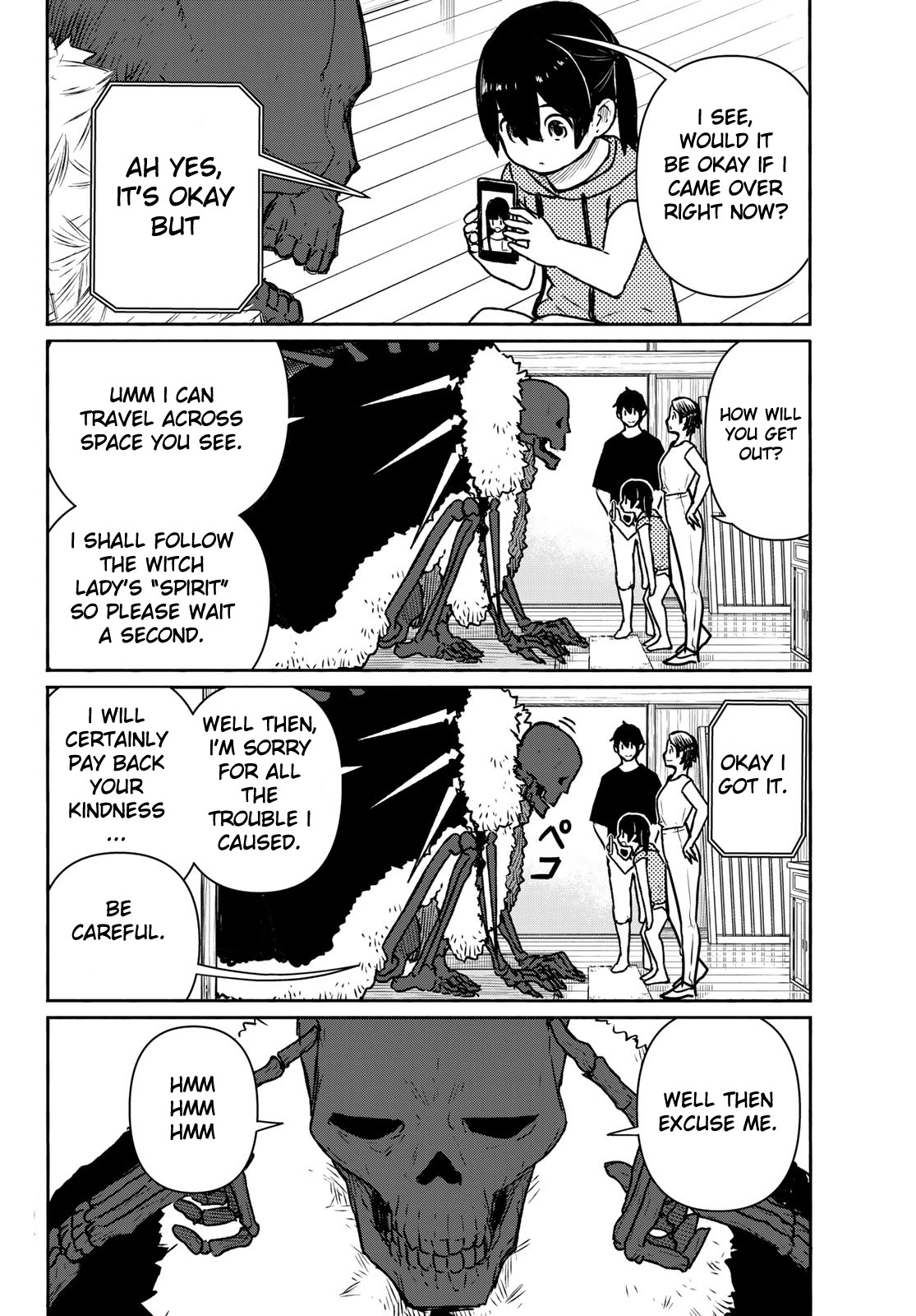 Flying Witch (ISHIZUKA Chihiro) Chapter 63 page 12 - Chapter 63: Opening a hole, balming the bones