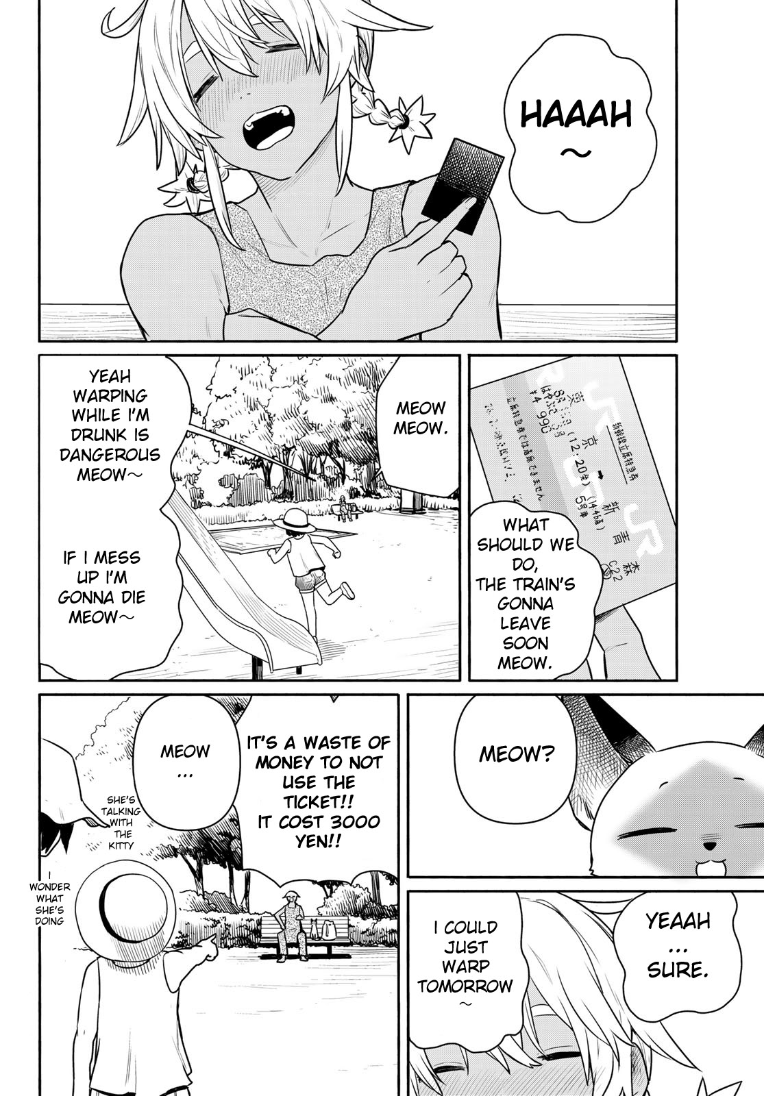 Flying Witch (ISHIZUKA Chihiro) Chapter 65 page 8 - Chapter 65: Be careful not to miss your ride