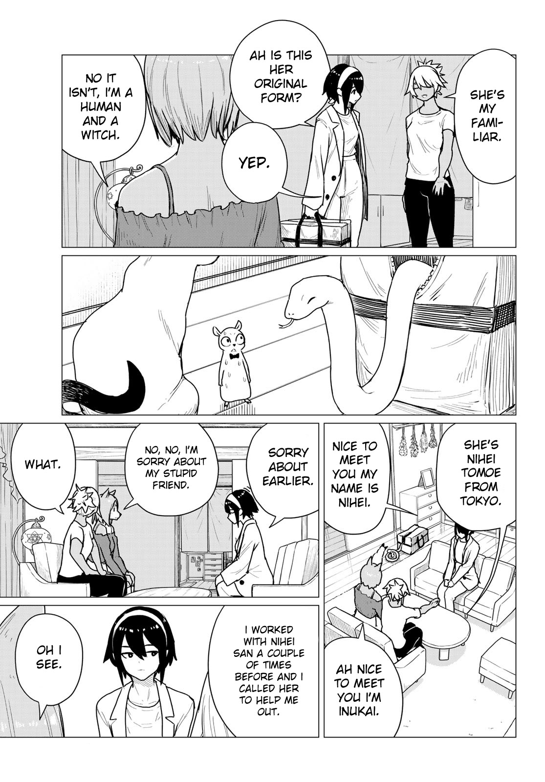 Flying Witch (ISHIZUKA Chihiro) Chapter 68 page 11 - Chapter 68: The fire ward gate