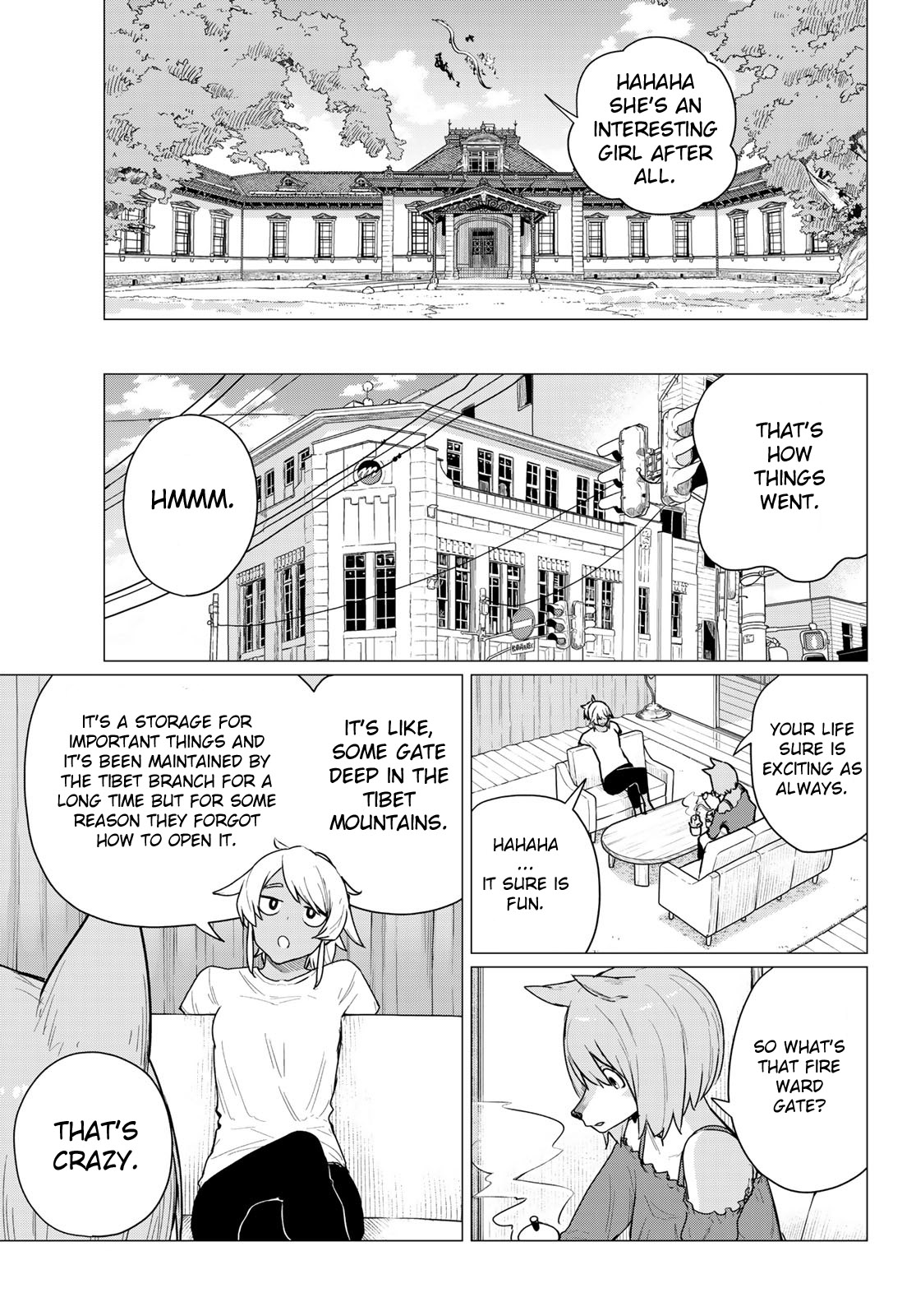 Flying Witch (ISHIZUKA Chihiro) Chapter 68 page 7 - Chapter 68: The fire ward gate