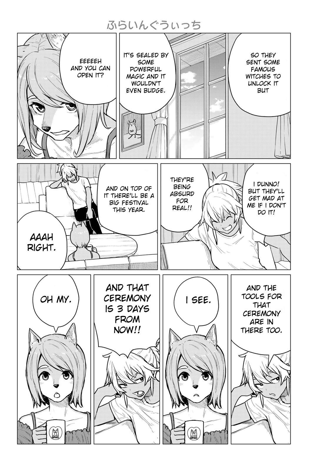Flying Witch (ISHIZUKA Chihiro) Chapter 68 page 8 - Chapter 68: The fire ward gate