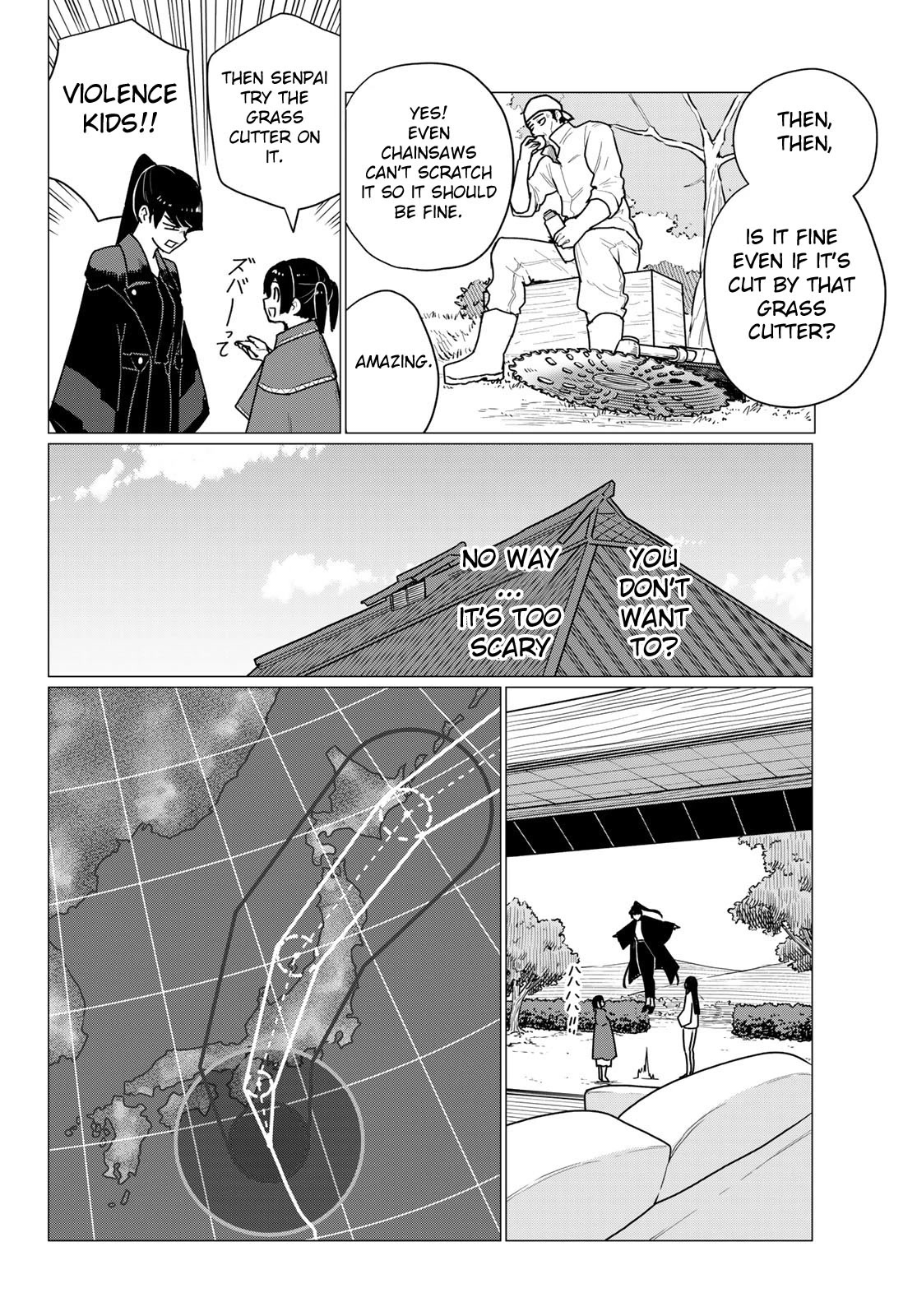 Flying Witch (ISHIZUKA Chihiro) Chapter 71 page 12 - Chapter 71: Senpai, robes, picture book, typhoon